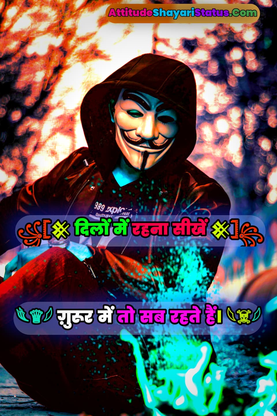 Attitude Shayari In Hindi for Boys Facebook Instagram