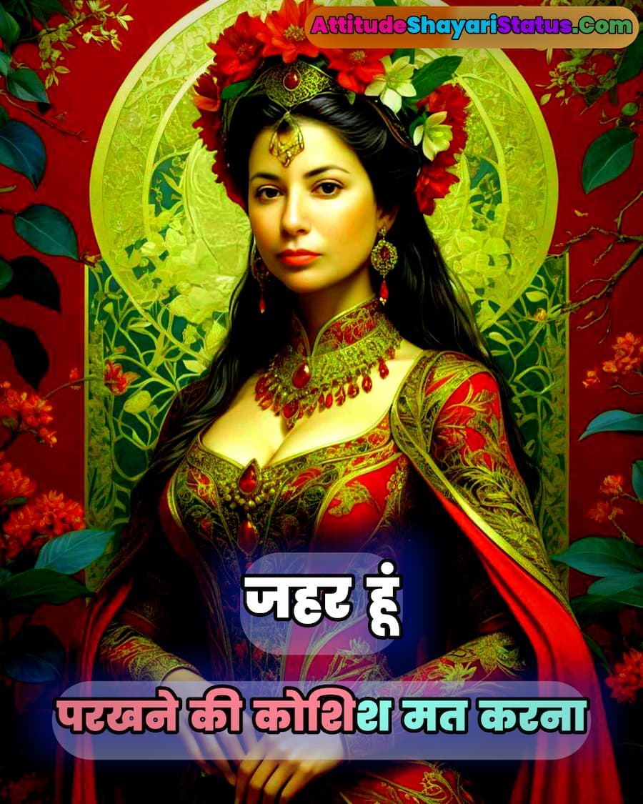 Girl Love Attitude Shayari